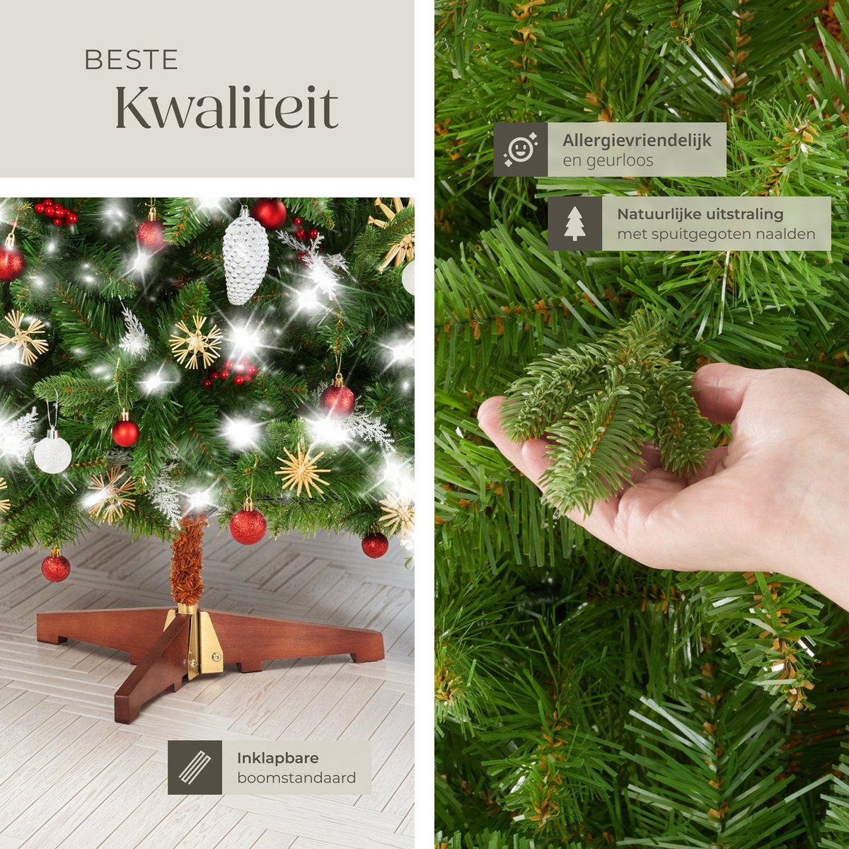 tectake Kunstkerstboom Cupid 180 cm 545 takken