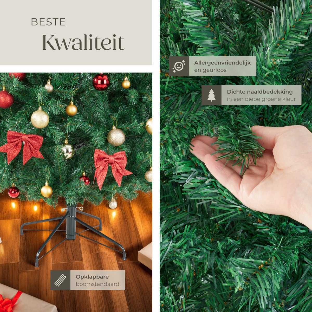 tectake Kunstkerstboom Dasher 210 cm groen