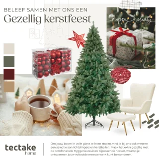 tectake kunstkerstboom Prancer 210 cm groen