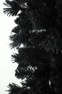 Teddy Black kunstkerstboom 150 cm zwart met metalen voet