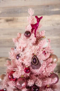 Teddy Pink kunstkerstboom 150 cm roze
