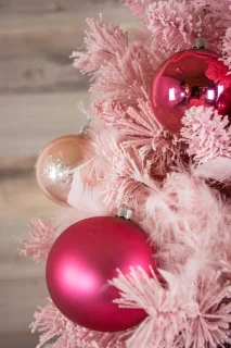 Teddy Pink kunstkerstboom 150 cm roze
