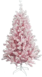 Teddy Pink kunstkerstboom 180 cm roze met metalen voet