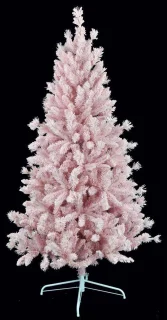 Teddy Pink kunstkerstboom 180 cm roze met metalen voet