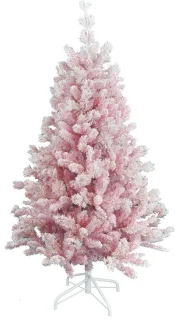 Teddy Pink kunstkerstboom 180 cm roze met metalen voet
