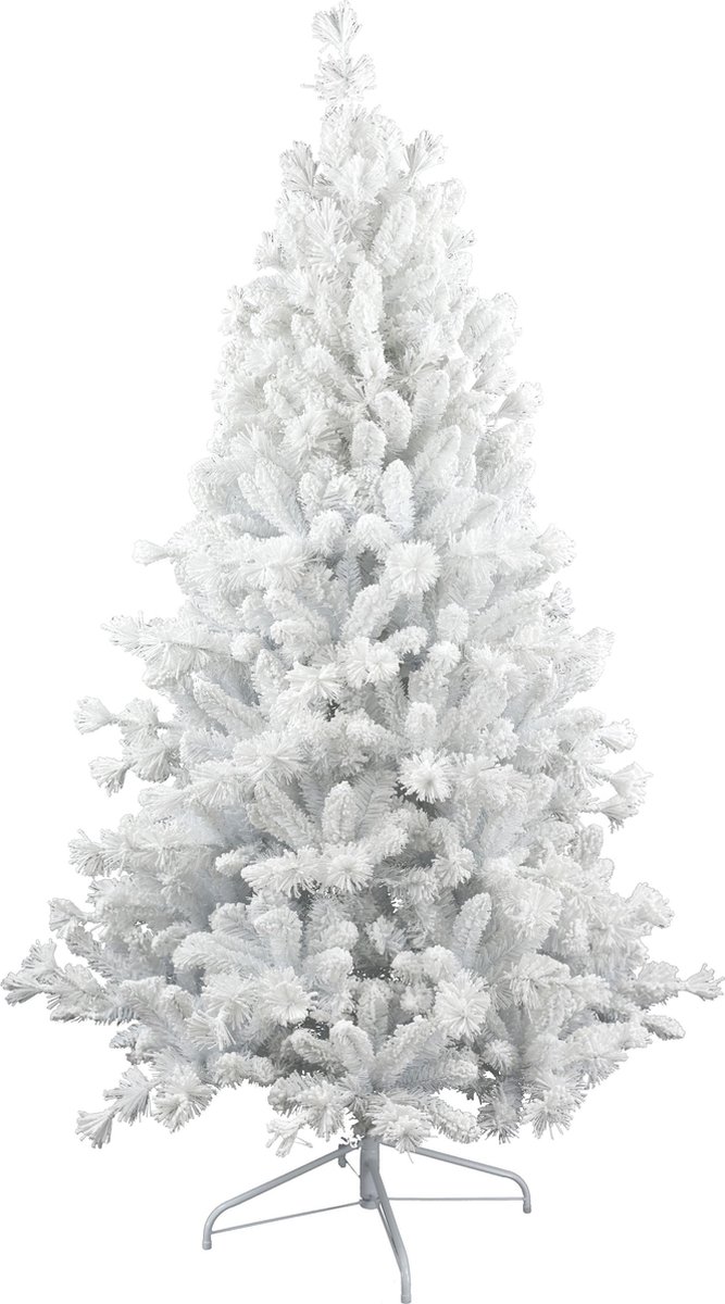 Teddy White kunstkerstboom 150 cm wit besneeuwd