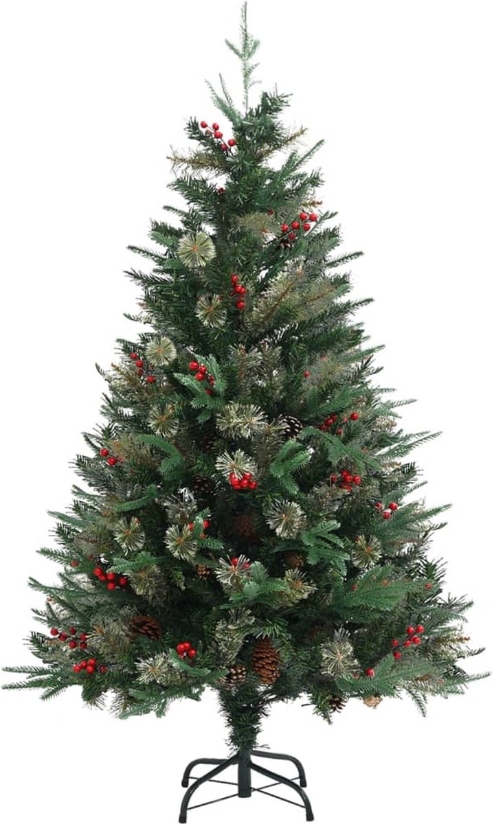 The Living Store Kerstboom 120 cm PVC en PE groen