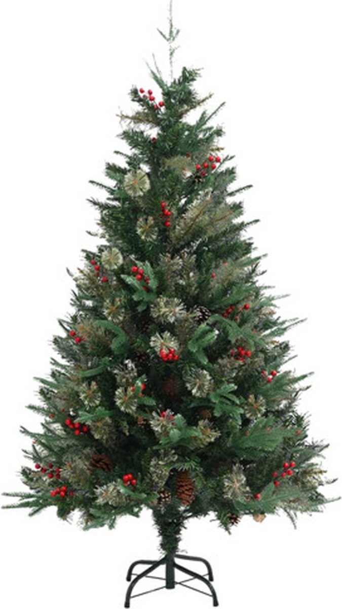 The Living Store Kerstboom 150 cm PVC en PE groen