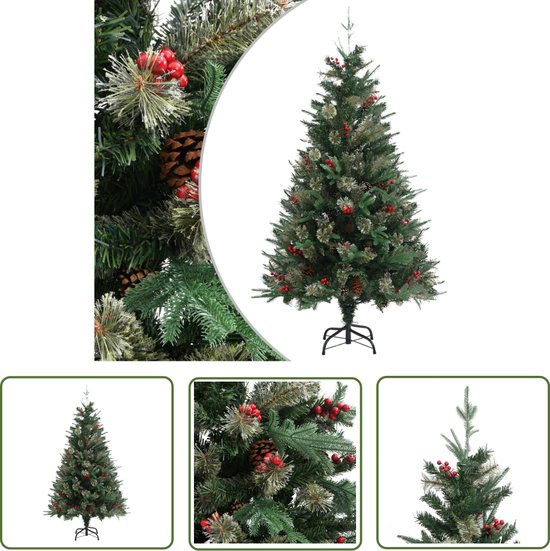 The Living Store Kerstboom 150 cm PVC en PE groen