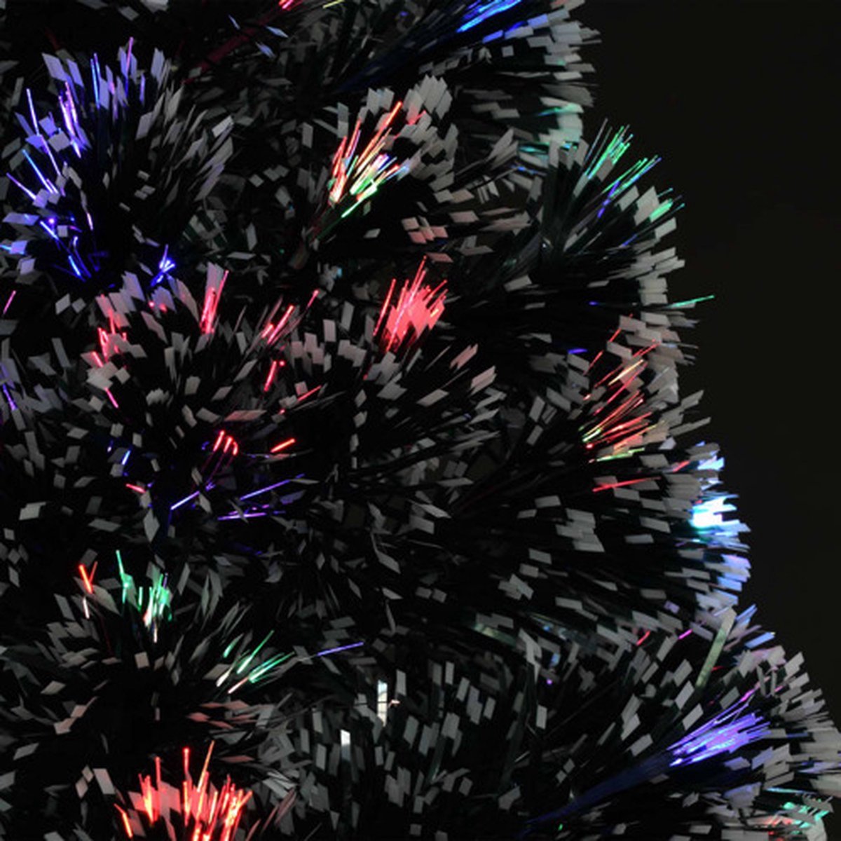 The Living Store Kerstboom 240 cm glasvezel met LED en standaard