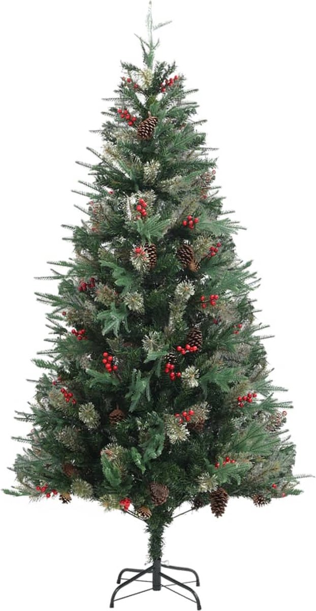 The Living Store Kerstboom Den 225 cm PVC PE groen