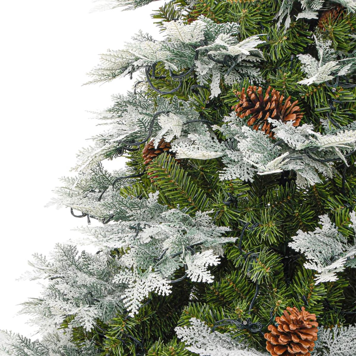 The Living Store Kerstboom LED 195 cm PVC PE groen