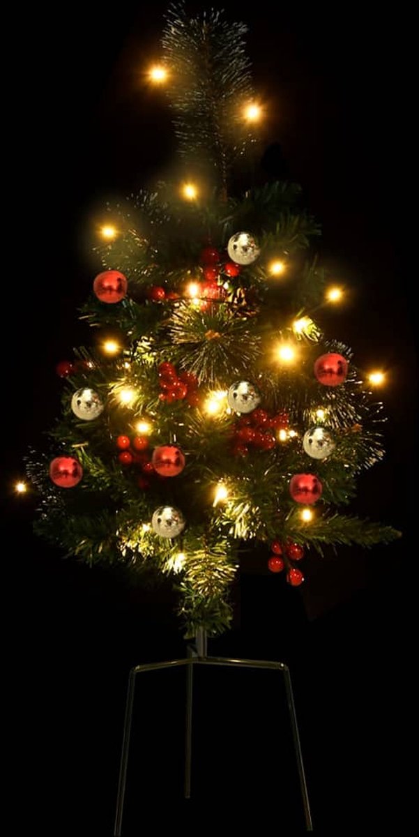 The Living Store Kerstboom LED PVC 76 cm Groen