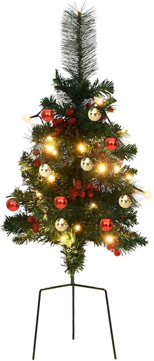 The Living Store Kerstboom LED PVC 76 cm Groen