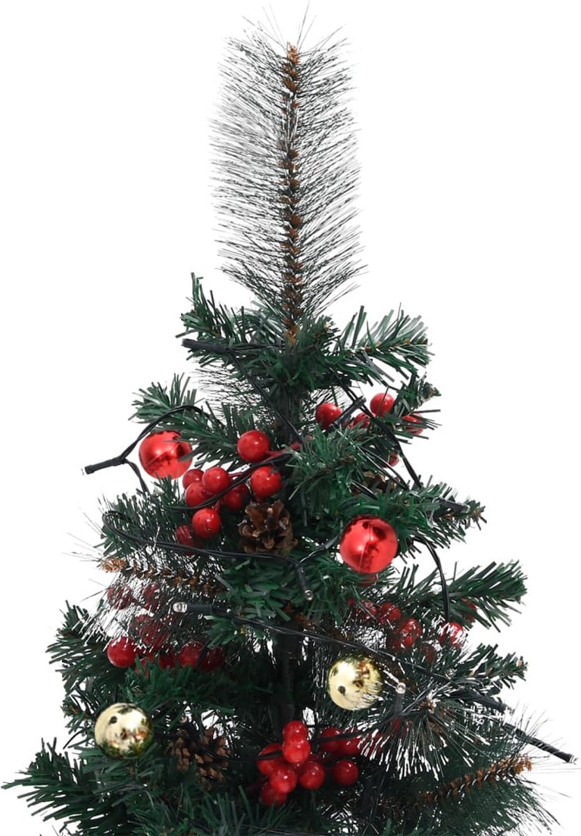The Living Store Kerstboom LED PVC 76 cm Groen