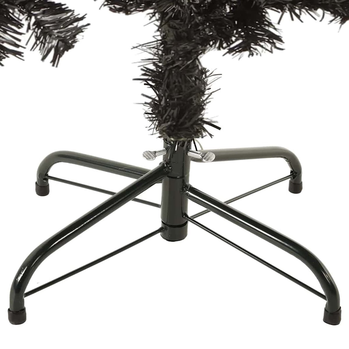 The Living Store Kerstboom smal 150 cm zwart