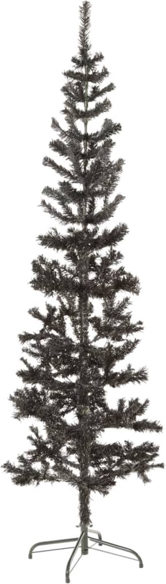 The Living Store Kerstboom smal 180 cm zwart