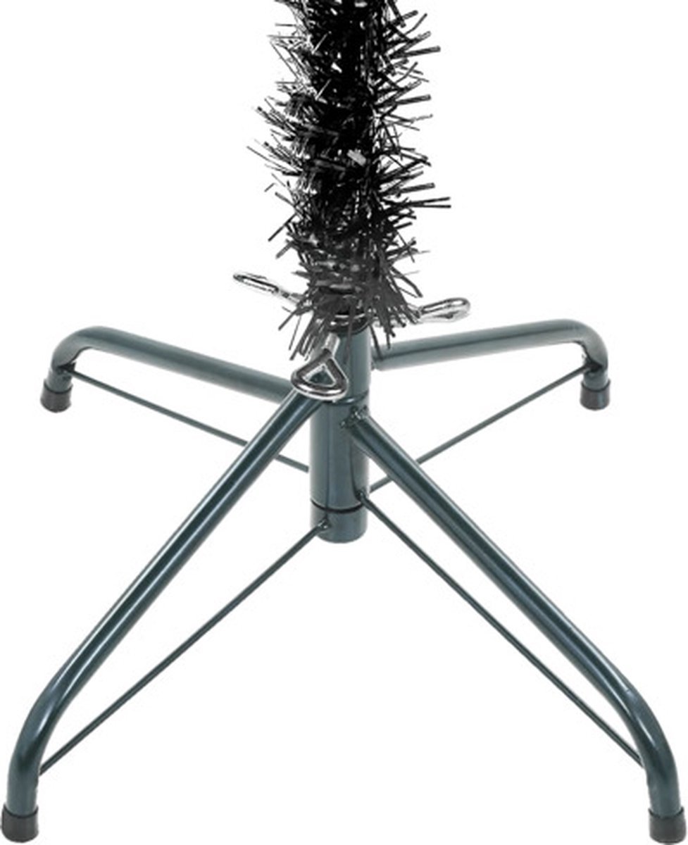 The Living Store Kerstboom smal 180 cm zwart