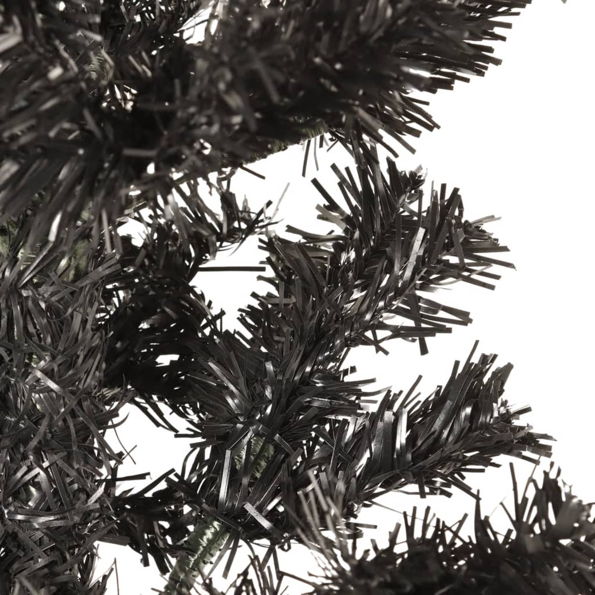 The Living Store Kerstboom smal 180 cm zwart