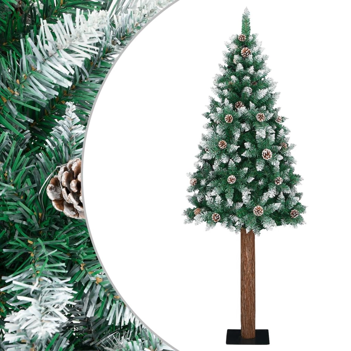 The Living Store Kerstboom Smal 210 cm Groen