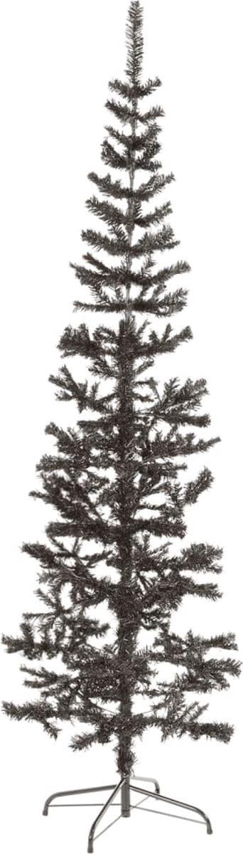 The Living Store Kerstboom Smal 240 cm Zwart