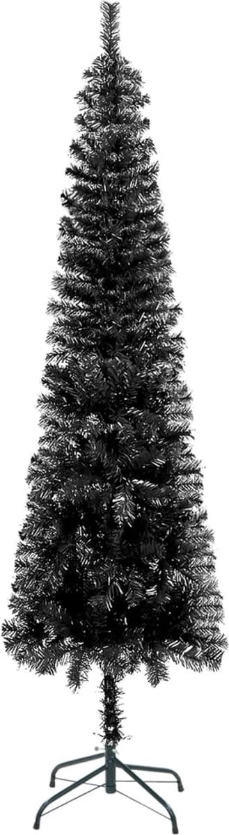 The Living Store Kerstboom Smal 240 cm Zwart
