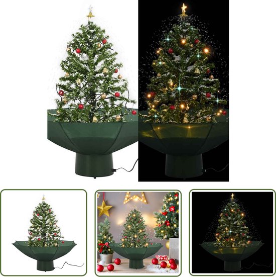 The Living Store Kerstboom Sneeuwend 75 cm Groen