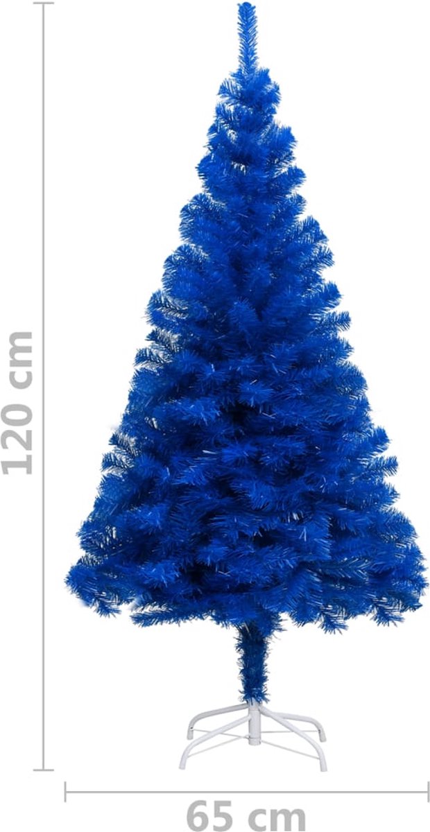 The Living Store Kunstkerstboom 120 cm PVC Blauw