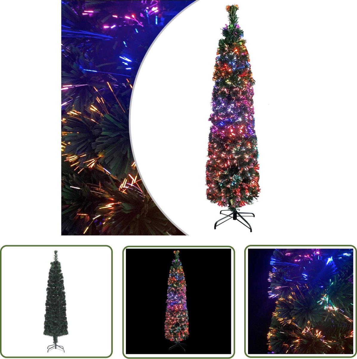 The Living Store Kunstkerstboom 120 cm Smal Glasvezel