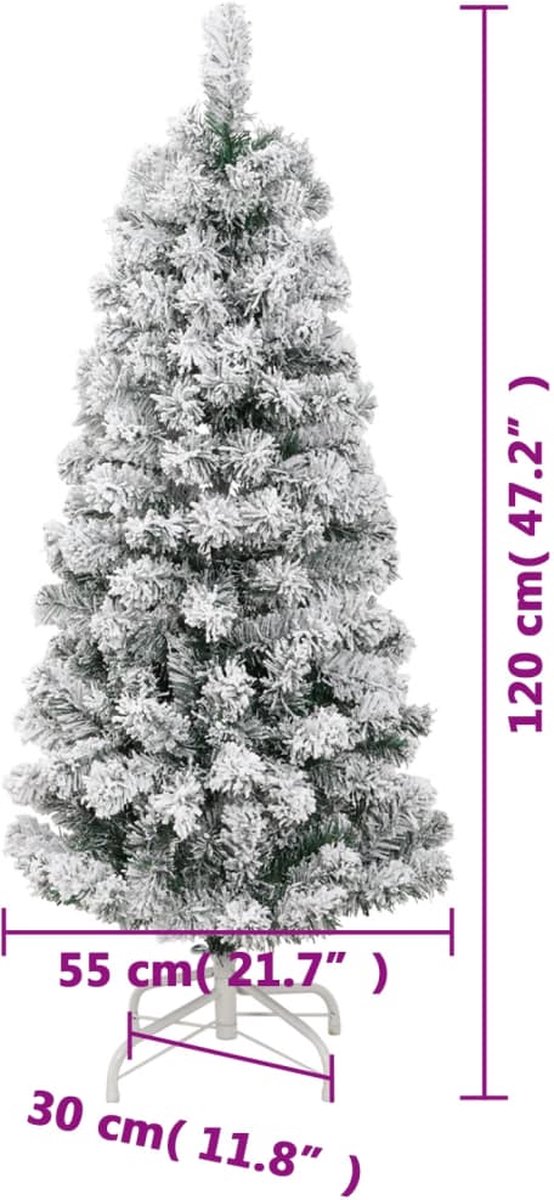 The Living Store Kunstkerstboom 120 cm Sneeuw