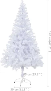 The Living Store Kunstkerstboom 120 cm wit