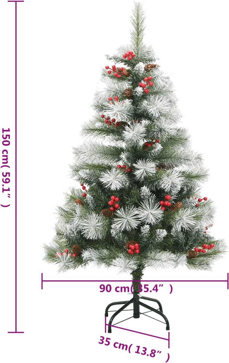 The Living Store Kunstkerstboom 150 cm