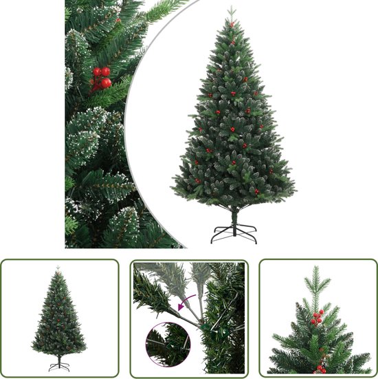 The Living Store Kunstkerstboom 150 cm met rode bessen
