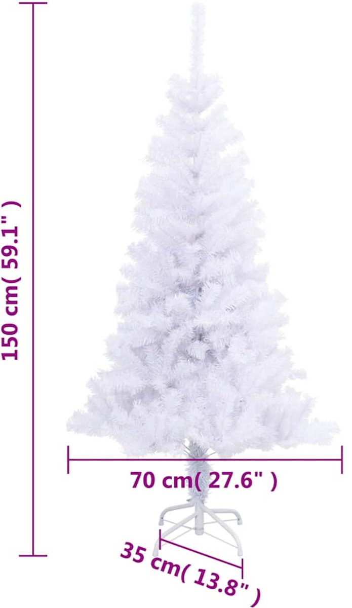 The Living Store Kunstkerstboom 150 cm met standaard