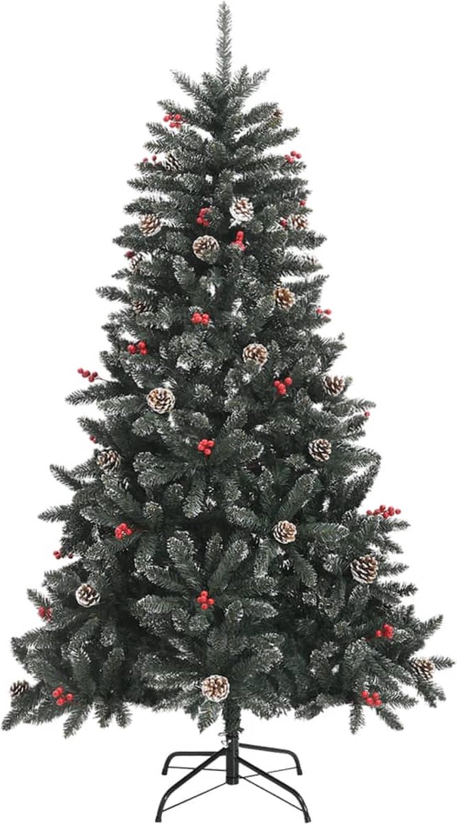 The Living Store Kunstkerstboom 150 cm PVC groen