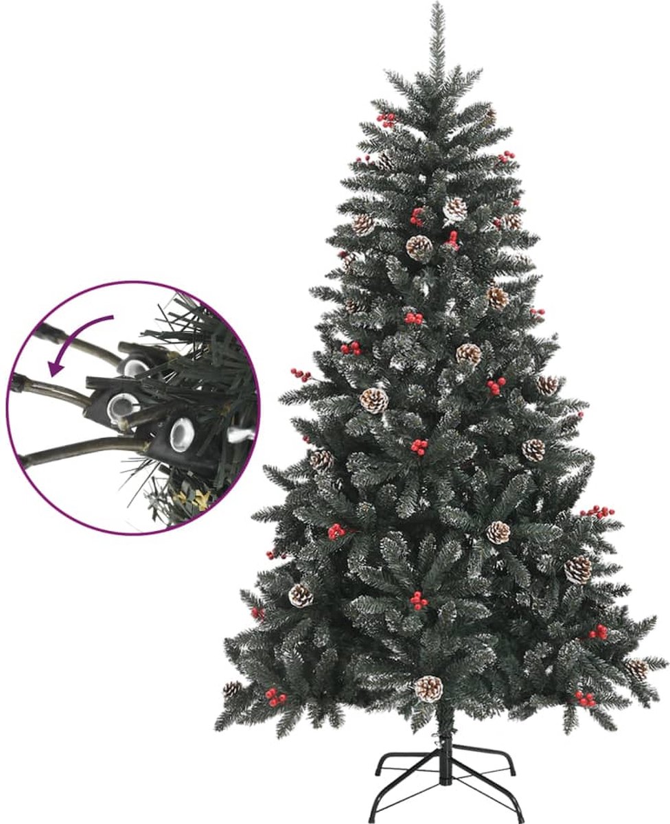 The Living Store Kunstkerstboom 150 cm PVC groen