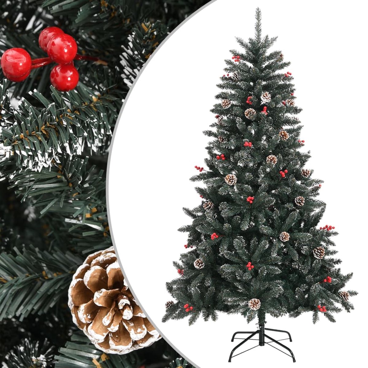 The Living Store Kunstkerstboom 150 cm PVC groen