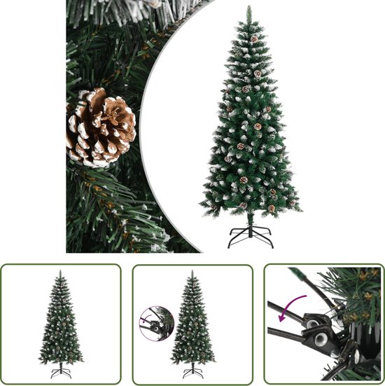 The Living Store Kunstkerstboom 150 cm PVC groen