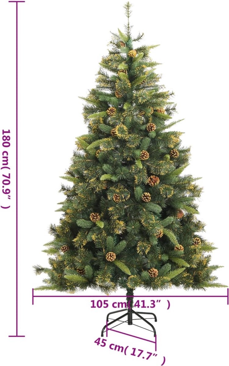 The Living Store Kunstkerstboom 180 cm Groen