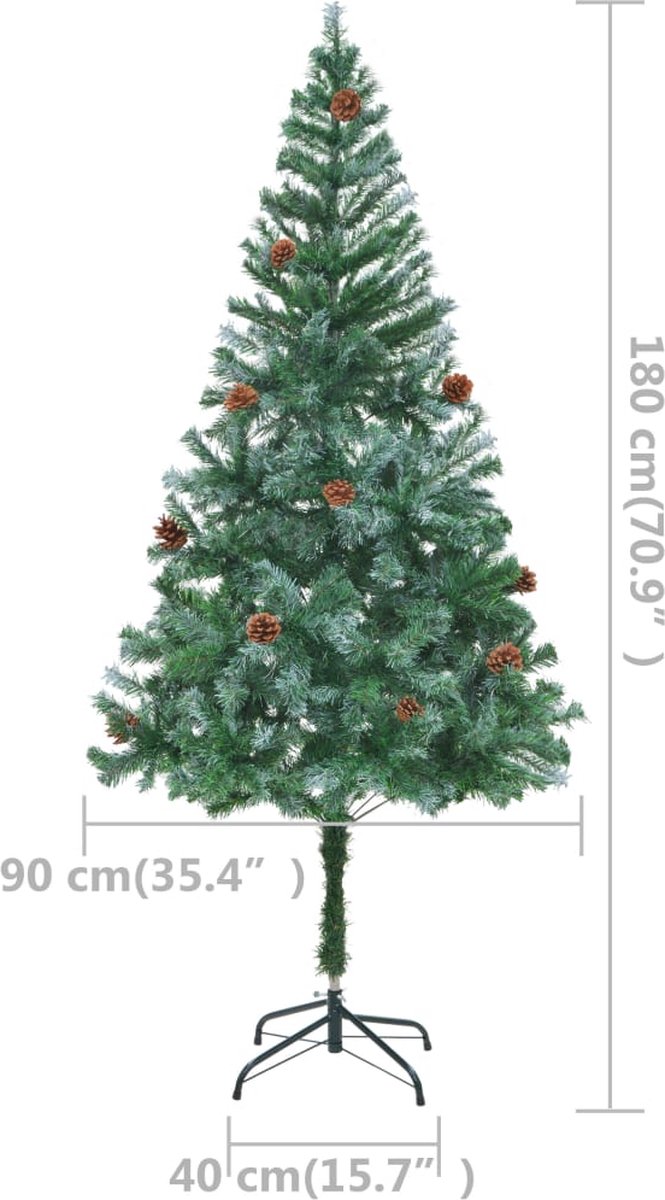 The Living Store Kunstkerstboom 180 cm groen