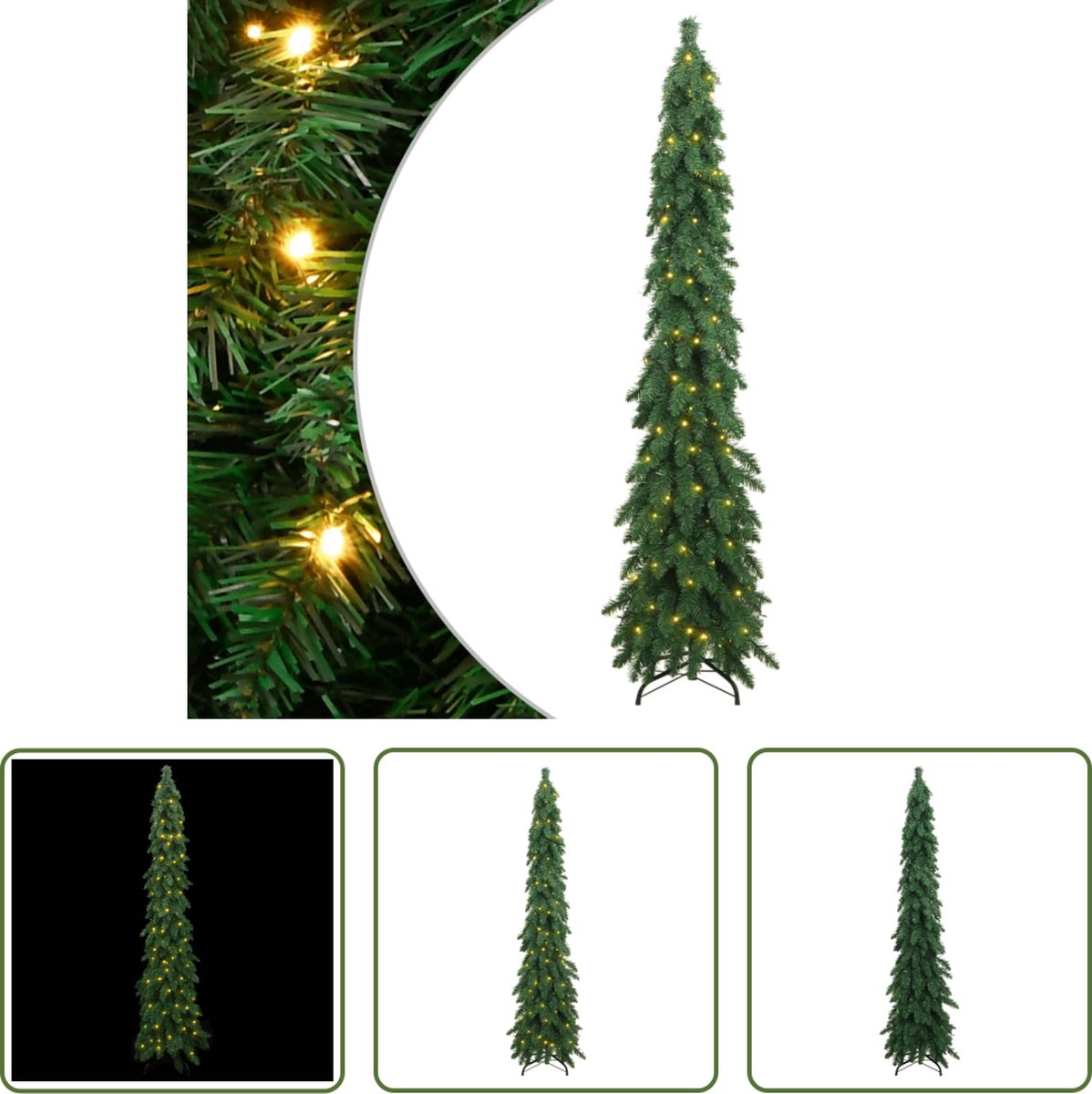 The Living Store Kunstkerstboom 180 cm met 100 LED's