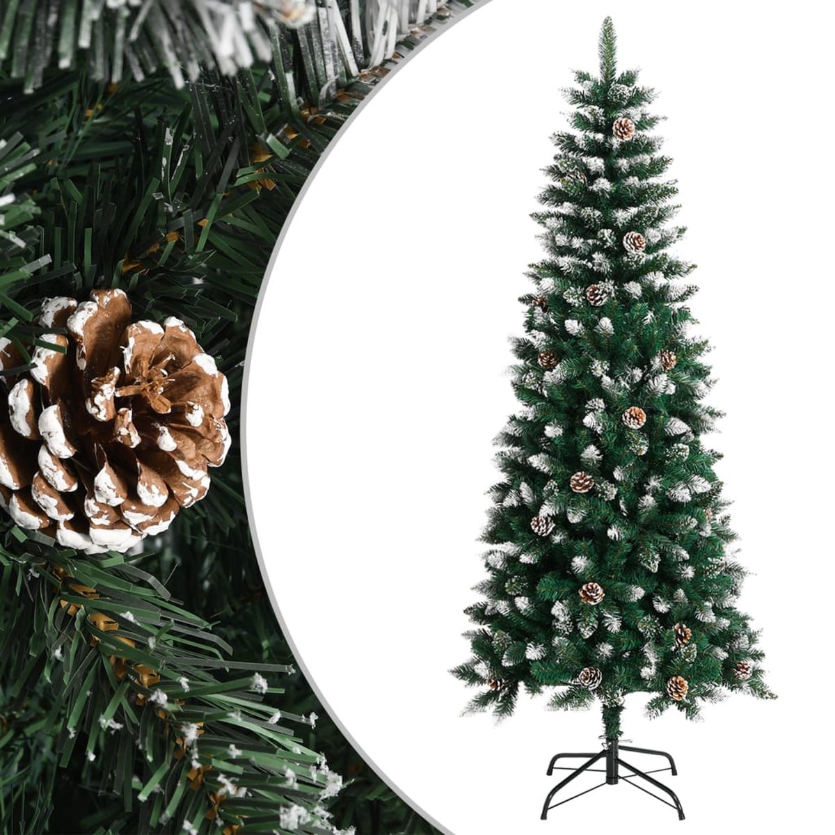 The Living Store Kunstkerstboom 180 cm PVC groen