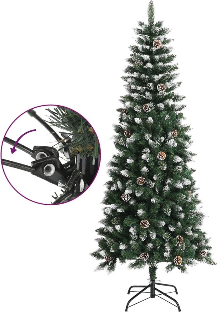 The Living Store Kunstkerstboom 180 cm PVC groen