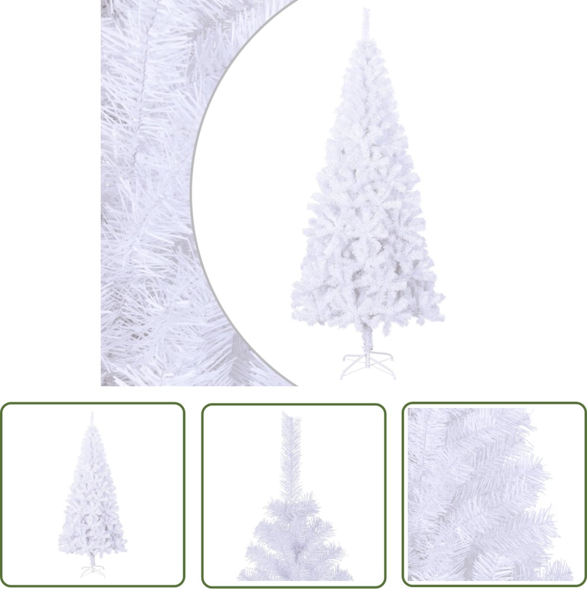The Living Store Kunstkerstboom 180 cm PVC wit