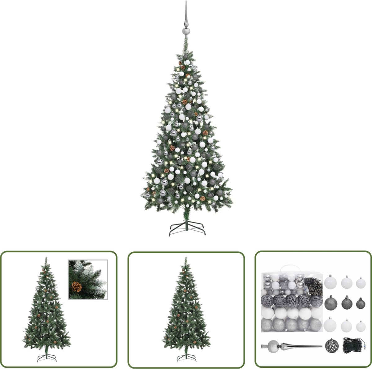The Living Store Kunstkerstboom 210 cm groen