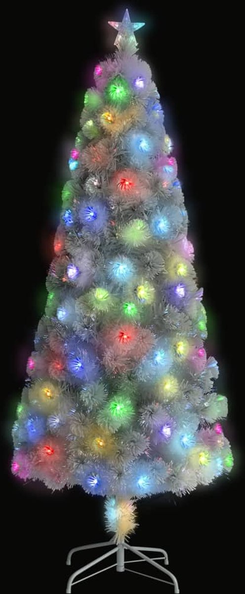The Living Store Kunstkerstboom 210 cm LED Glasvezel