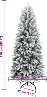 The Living Store Kunstkerstboom 210 cm PVC & PE