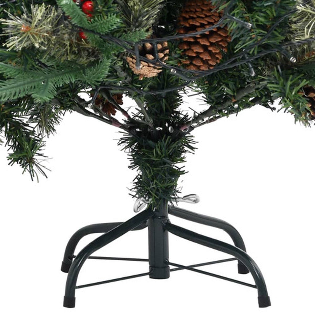 The Living Store Kunstkerstboom 225 cm PVC & PE groen