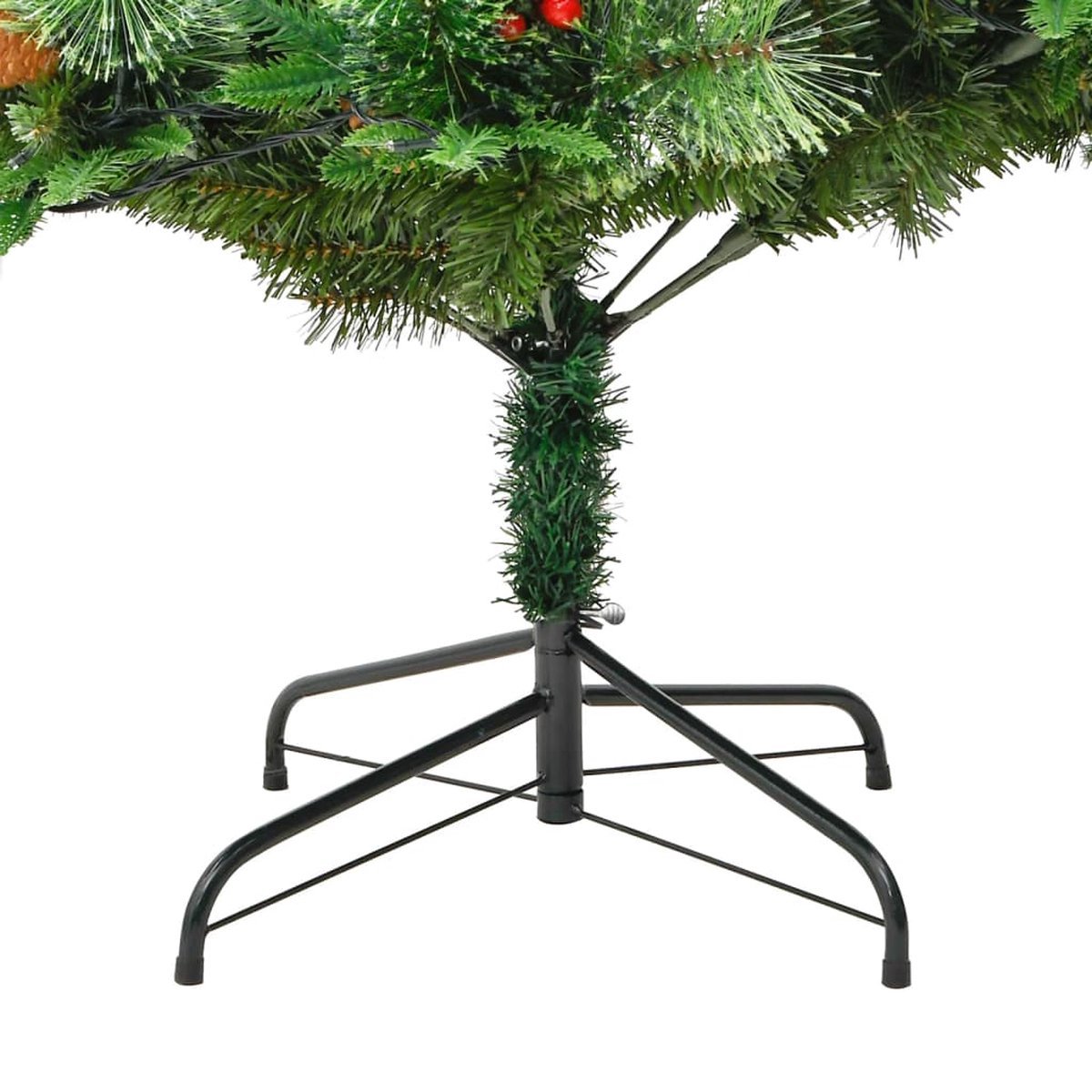 The Living Store Kunstkerstboom 225 cm PVC & PE groen