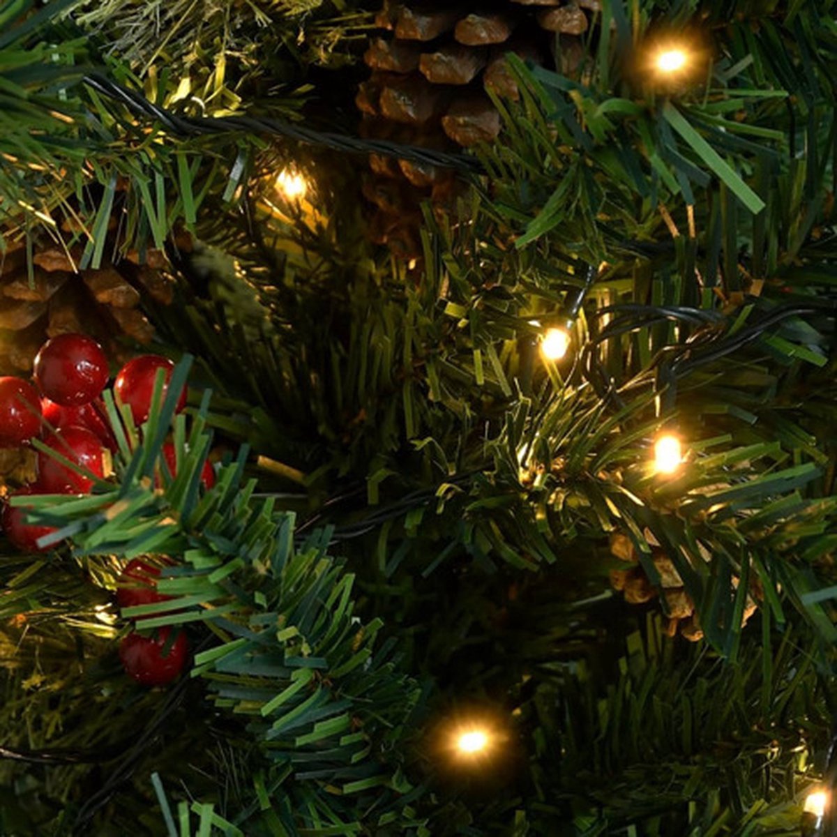 The Living Store Kunstkerstboom 225 cm PVC & PE groen